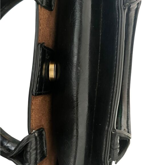 Anthropologie Black Leather Bag - Picture 6 of 7